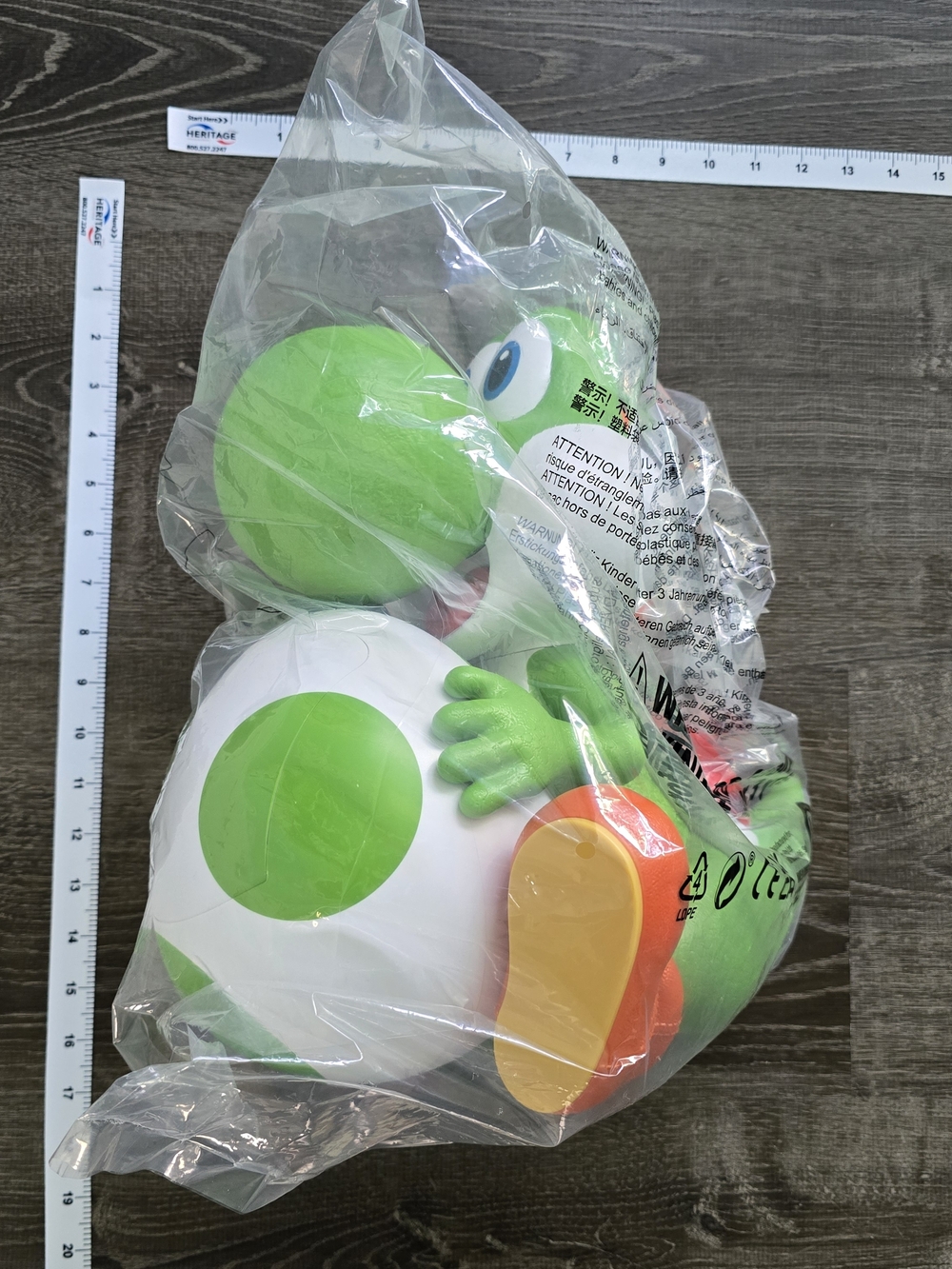 Green Character Plush Toy with Egg - Kids Toy
